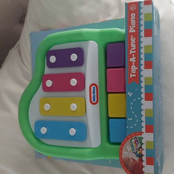 Little Tikes Tap-A- Tune Green Baby Piano Xylophone Chunky Design Vintage New - Picture 1 of 3
